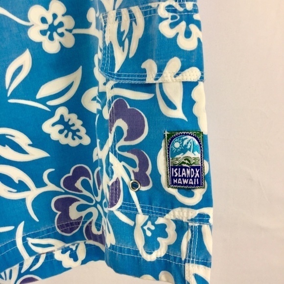 Vintage 90’s Island X Hawaii Tropical Board Shorts Size 36 - Picture 3 of 6